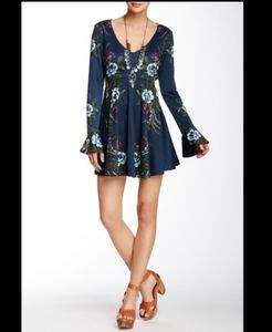 Free People bell sleeve mini dress